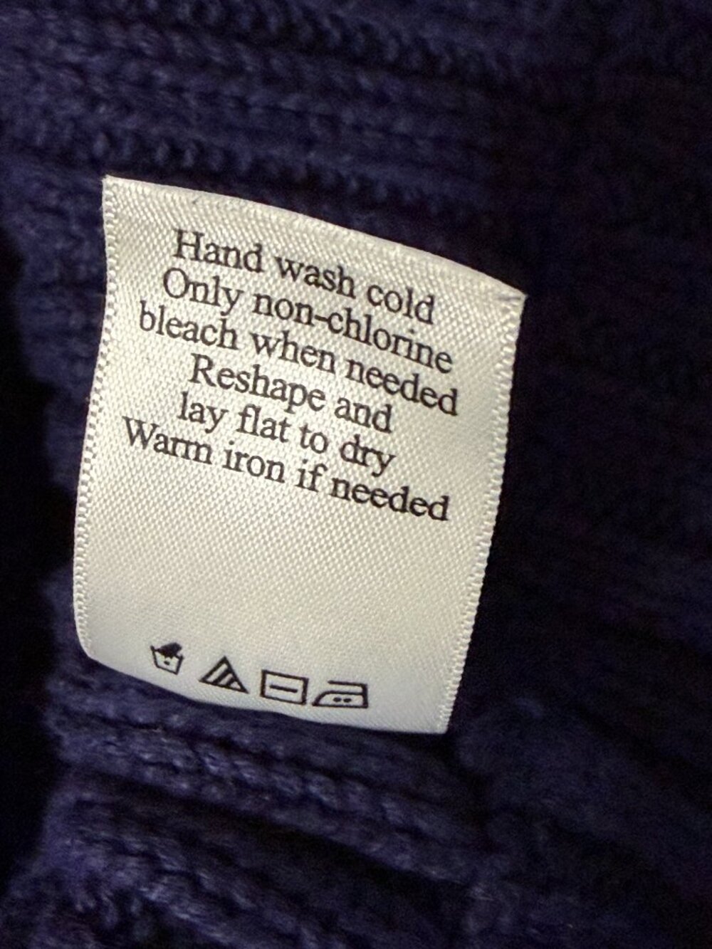 Coldwater Creek Cardigan Sweater Button Front Navy Blue 1X 16W 18W - Picture 7 of 7